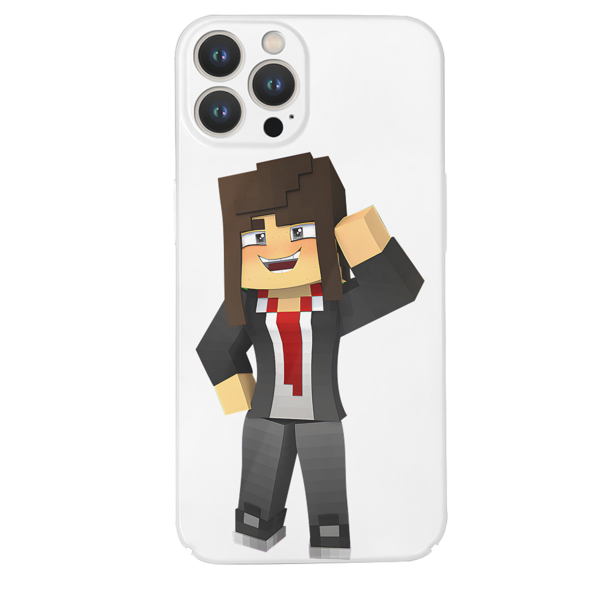（画像用） マインクラフト ブロックの世界 Minecraft MC Block world 【iPhone 14シリーズ対応】ハードケース